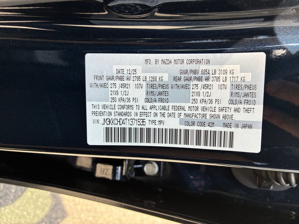 2026 Mazda Mazda CX-90 3.3 Turbo Premium Sport