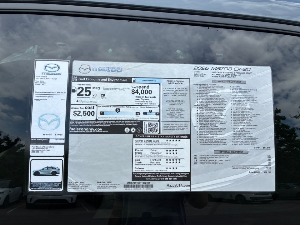2026 Mazda Mazda CX-90 3.3 Turbo S Premium Sport