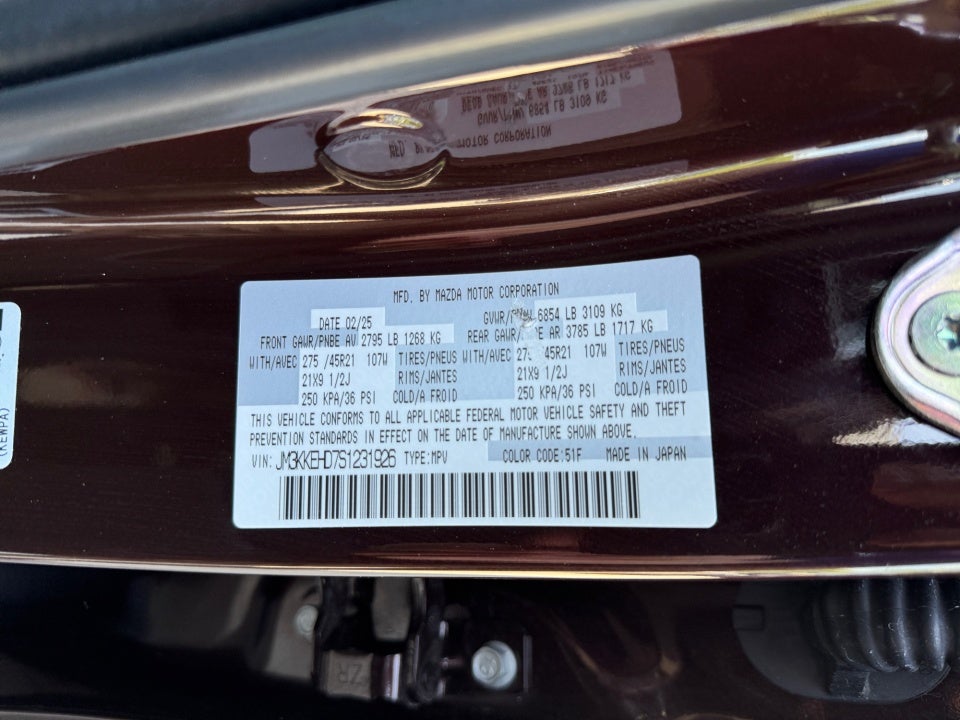 2025 Mazda Mazda CX-90 3.3 Turbo Premium Plus Package