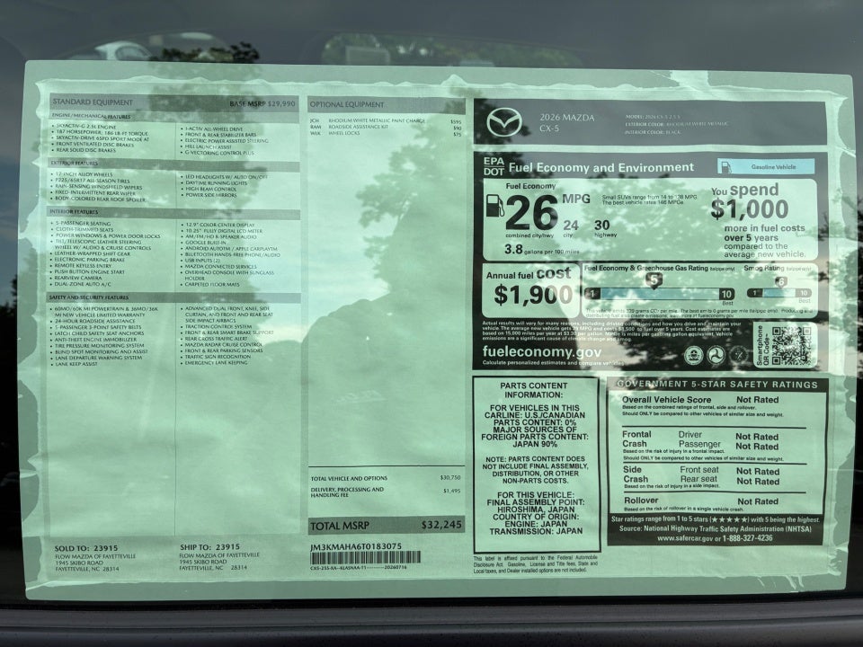 2026 Mazda Mazda CX-5 2.5 S