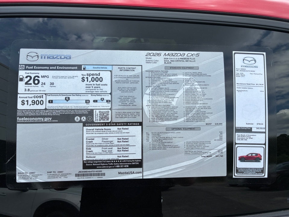 2026 Mazda Mazda CX-5 2.5 S Premium Plus