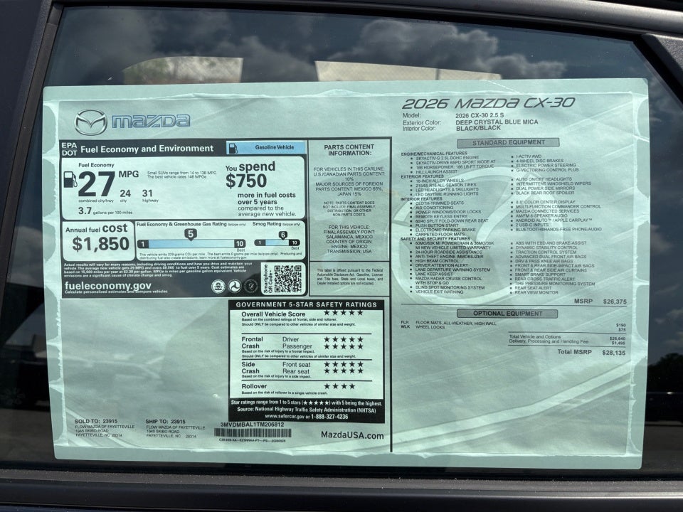 2026 Mazda Mazda CX-30 2.5 S
