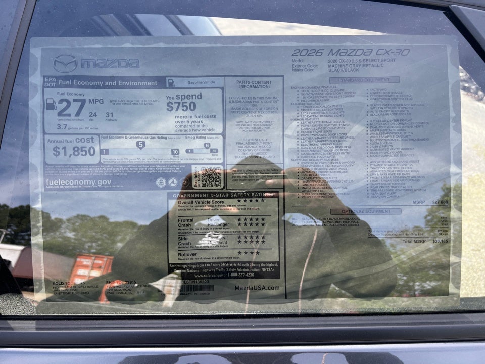 2026 Mazda Mazda CX-30 2.5 S Select Sport