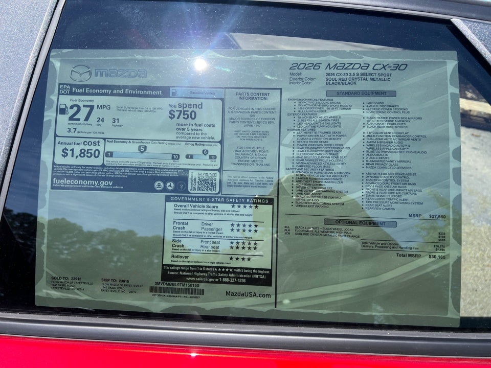 2026 Mazda Mazda CX-30 2.5 S Select Sport