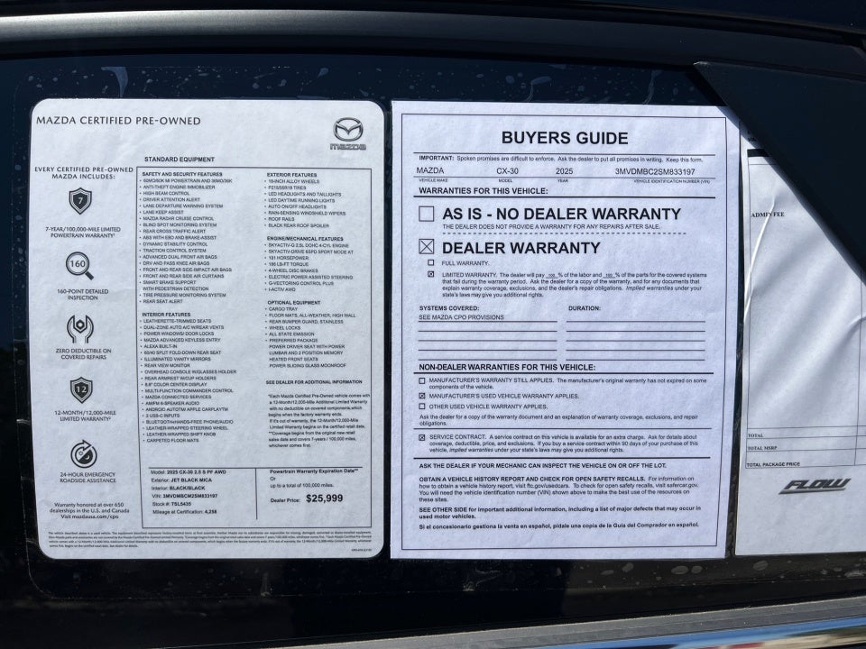 2025 Mazda Mazda CX-30 2.5 S Preferred Package