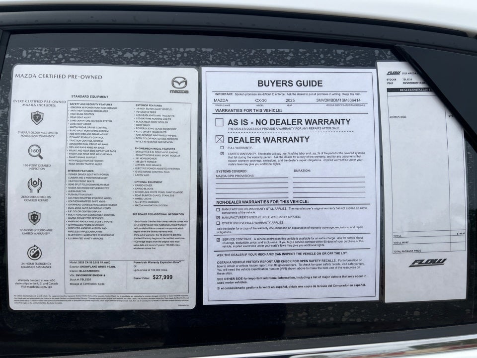 2025 Mazda Mazda CX-30 2.5 S Premium Package