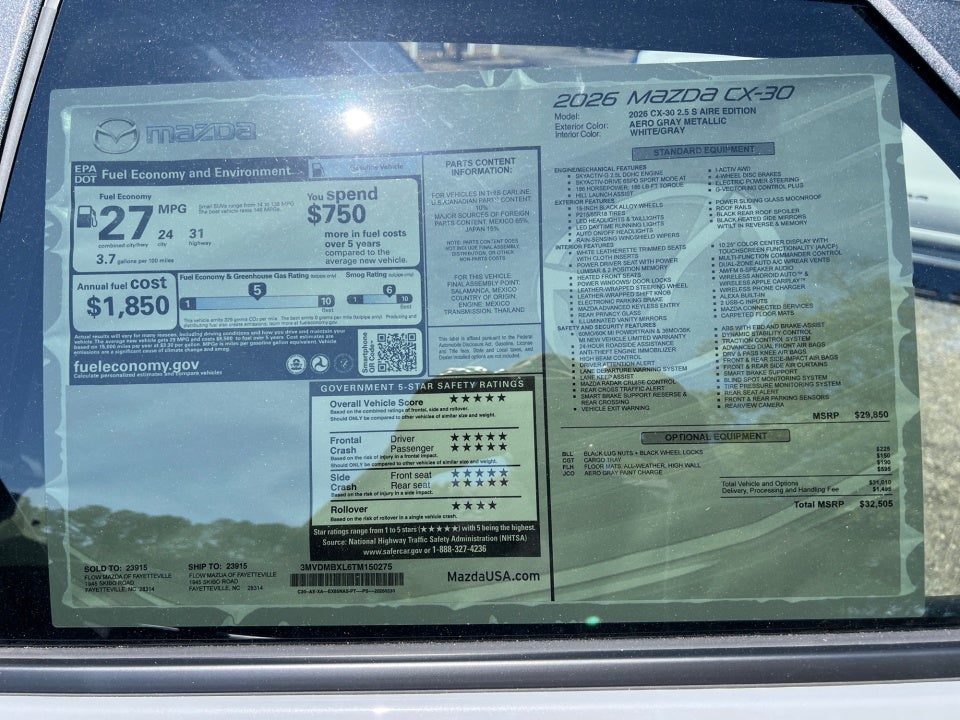2026 Mazda Mazda CX-30 2.5 S Aire Edition