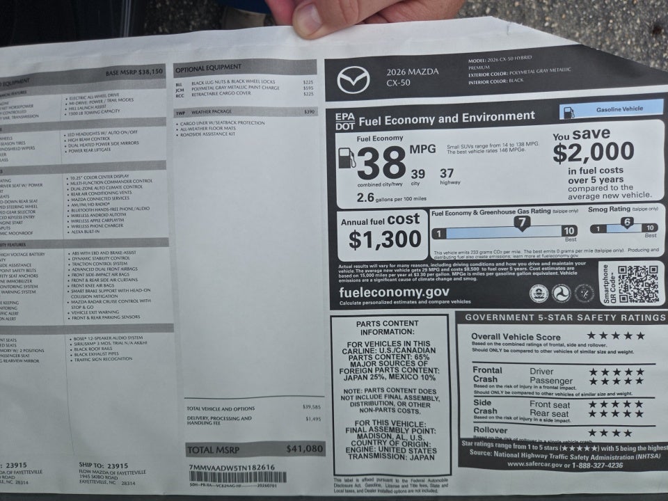2026 Mazda Mazda CX-50 Hybrid Premium