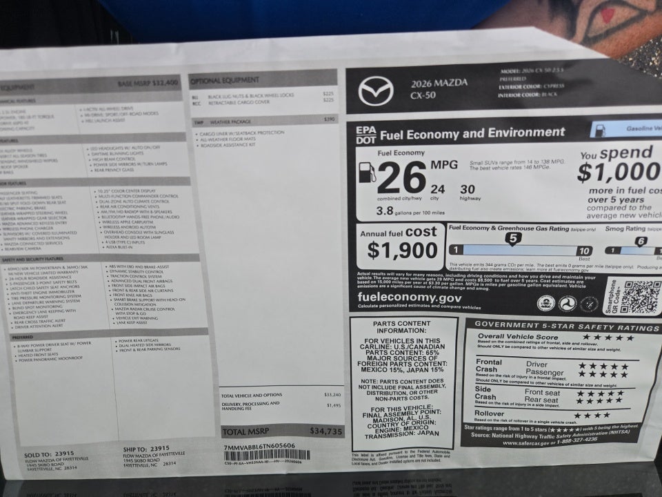 2026 Mazda Mazda CX-50 2.5 S Preferred
