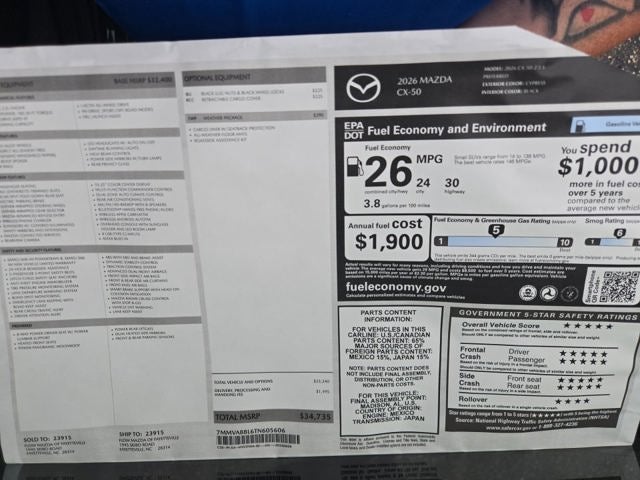 2026 Mazda Mazda CX-50 2.5 S Preferred AWD