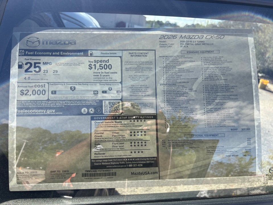 2026 Mazda Mazda CX-50 2.5 Turbo