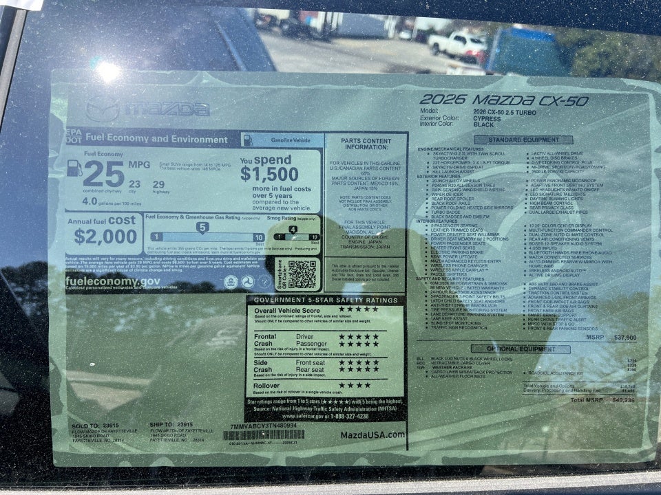 2026 Mazda Mazda CX-50 2.5 Turbo