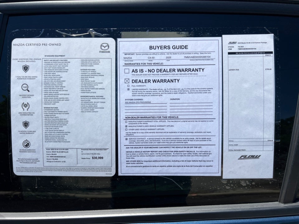 2025 Mazda Mazda CX-50 2.5 S Premium Package