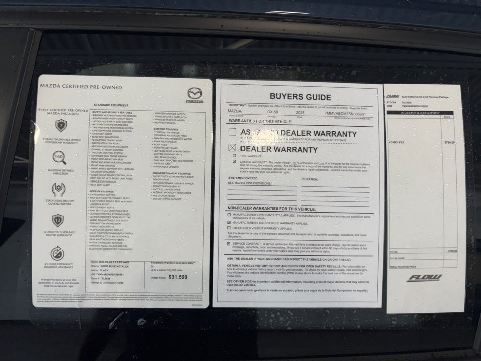 2025 Mazda Mazda CX-50 2.5 S Premium Package