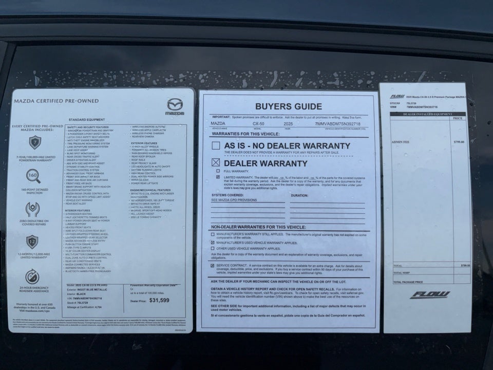 2025 Mazda Mazda CX-50 2.5 S Premium Package