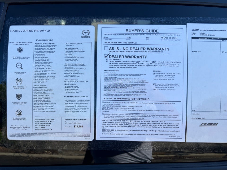 2025 Mazda Mazda CX-50 2.5 S Premium Plus Package