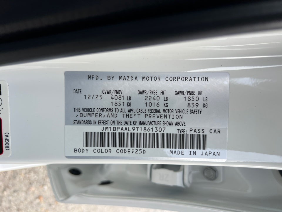 2026 Mazda Mazda3 Sedan 2.5 S