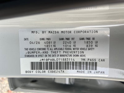 2026 Mazda Mazda3 Sedan 2.5 S Select Sport