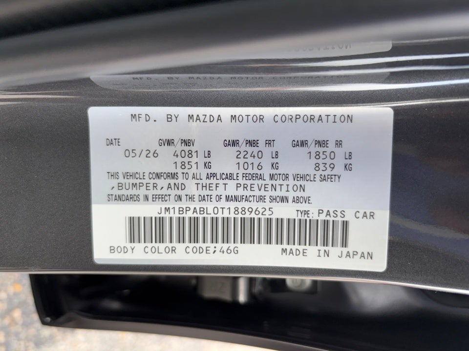 2026 Mazda Mazda3 Sedan 2.5 S Select Sport