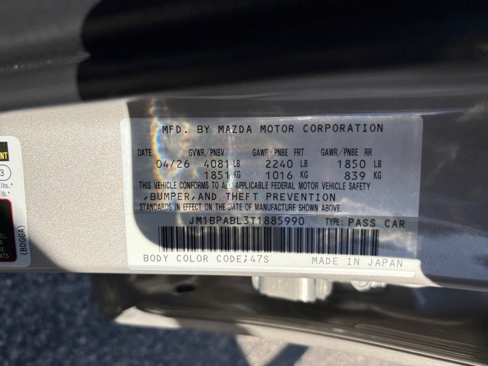 2026 Mazda Mazda3 Sedan 2.5 S Select Sport