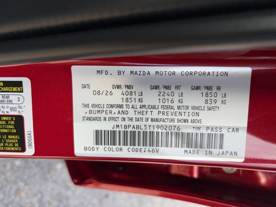 2026 Mazda Mazda3 Sedan 2.5 S Select Sport