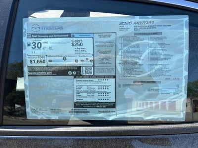 2026 Mazda Mazda3 Sedan 2.5 S Select Sport