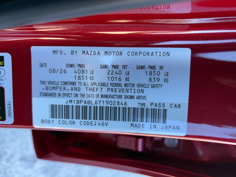 2026 Mazda Mazda3 Sedan 2.5 S Select Sport