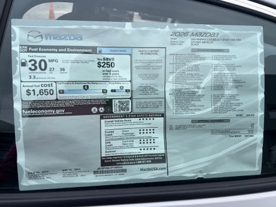 2026 Mazda Mazda3 Sedan 2.5 S Select Sport