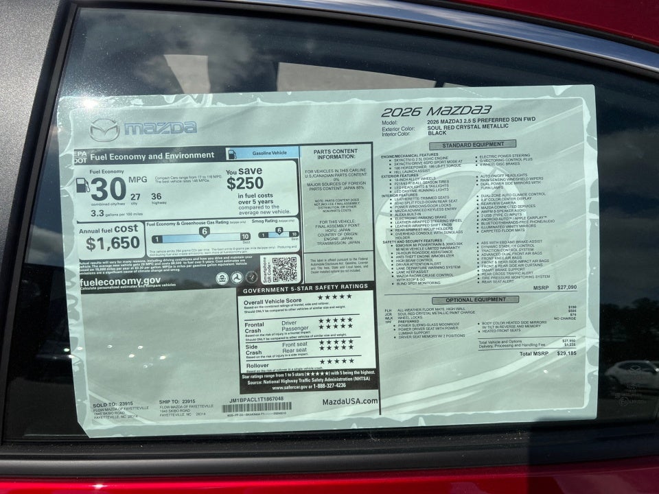 2026 Mazda Mazda3 Sedan 2.5 S Preferred