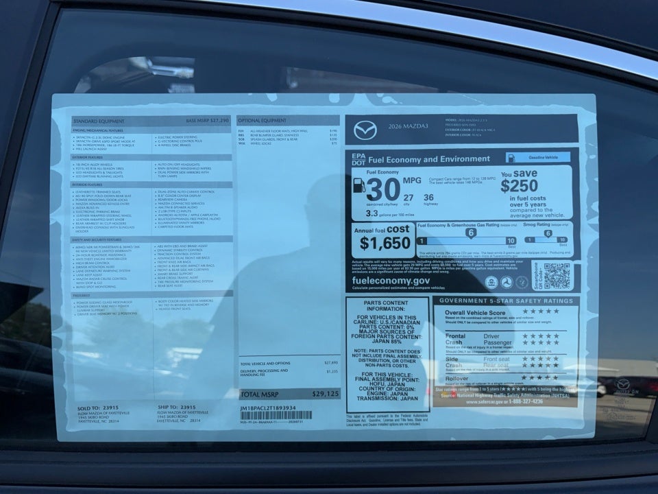 2026 Mazda Mazda3 Sedan 2.5 S Preferred