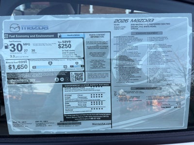 2026 Mazda Mazda3 Sedan 2.5 S Preferred