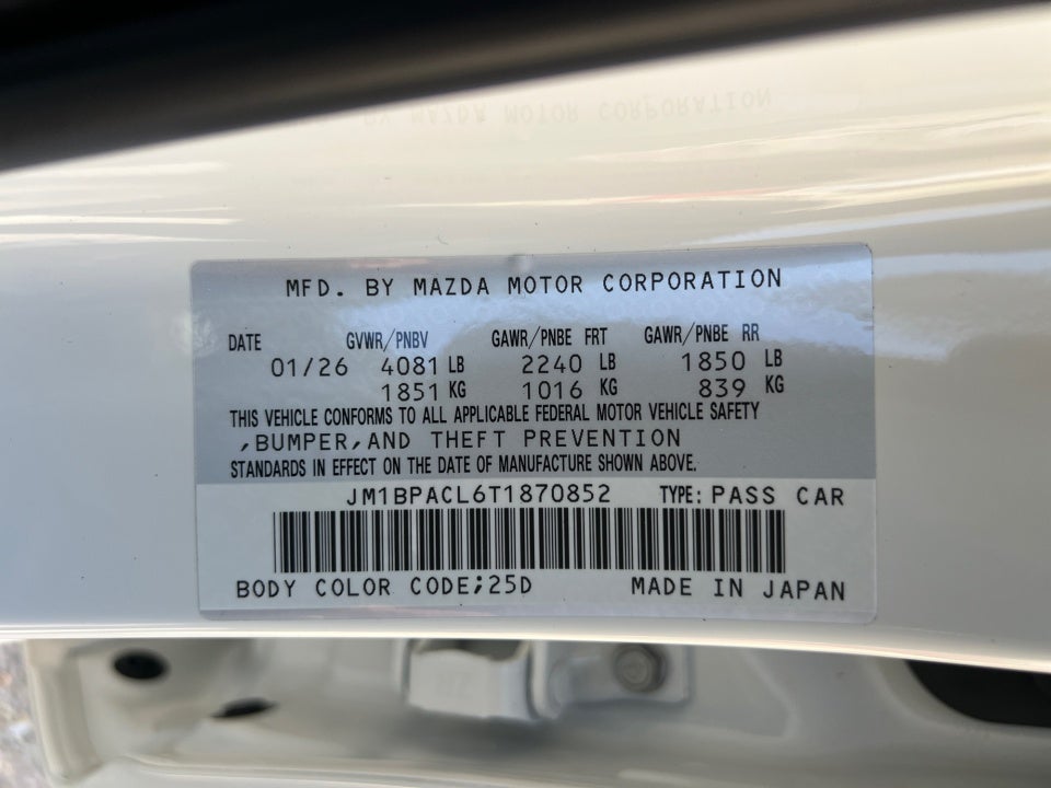 2026 Mazda Mazda3 Sedan 2.5 S Preferred