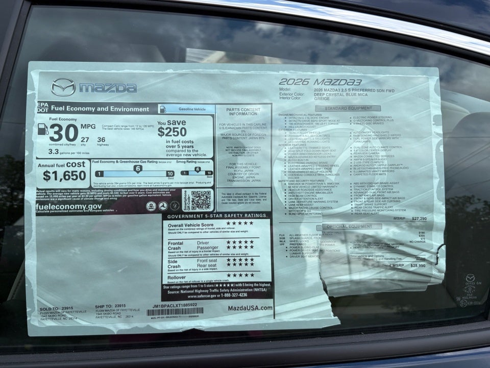 2026 Mazda Mazda3 Sedan 2.5 S Preferred