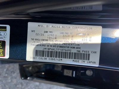 2026 Mazda Mazda3 Hatchback 2.5 S Select Sport