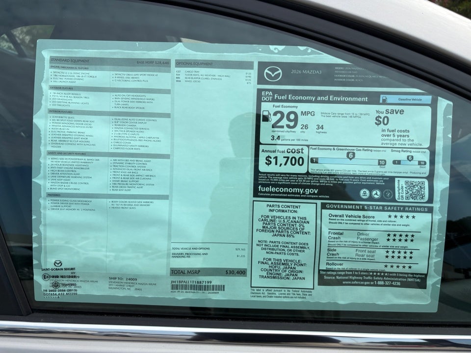 2026 Mazda Mazda3 Hatchback 2.5 S Preferred