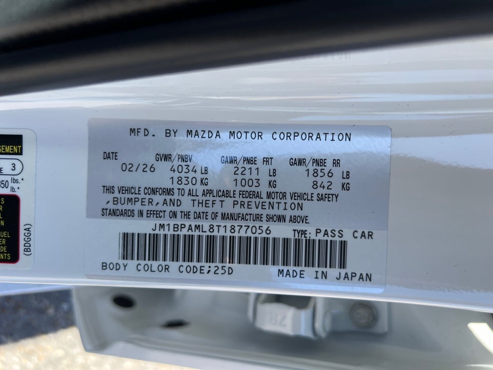 2026 Mazda Mazda3 Hatchback 2.5 S Premium