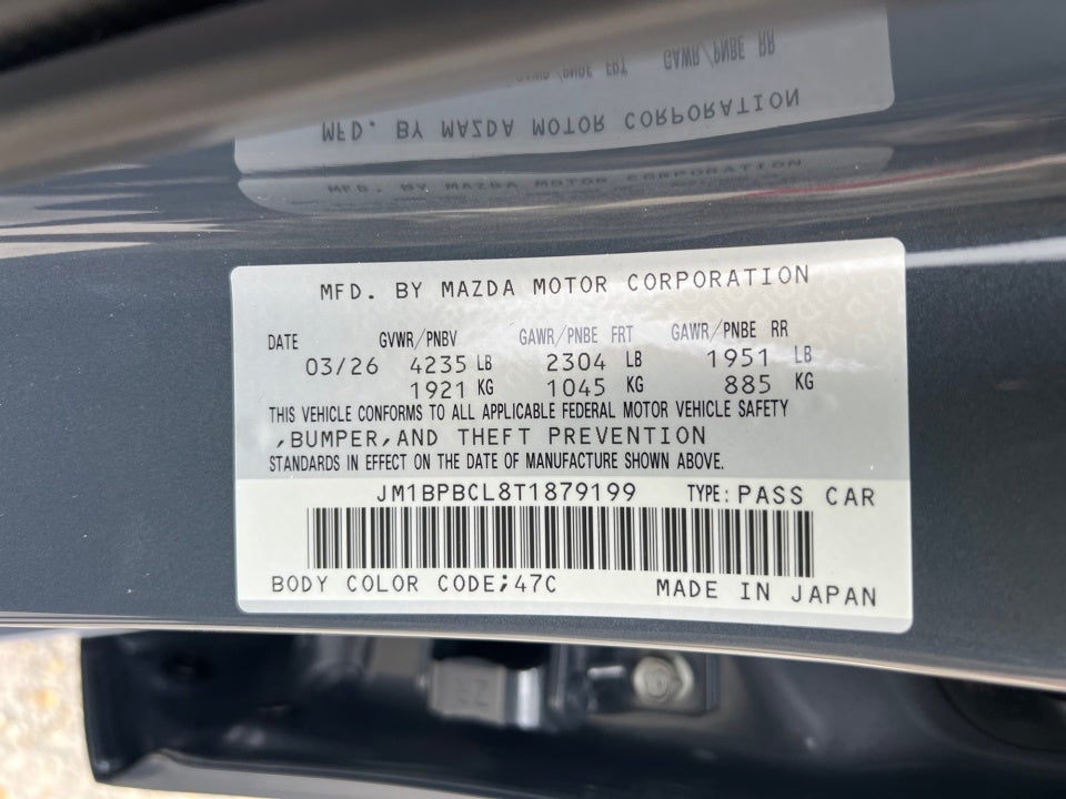 2026 Mazda Mazda3 Sedan 2.5 S Carbon Edition