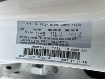 2026 Mazda Mazda3 Hatchback 2.5 S Carbon Edition