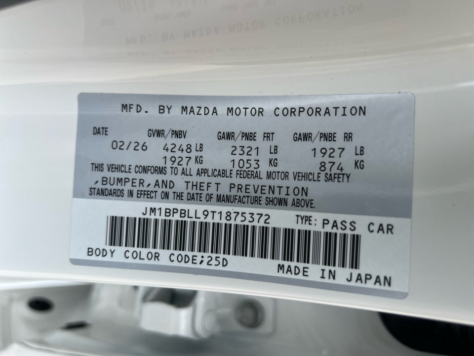 2026 Mazda Mazda3 Hatchback 2.5 S Carbon Edition