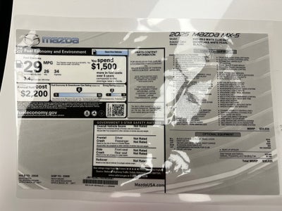 2025 Mazda Mazda MX-5 Miata Club