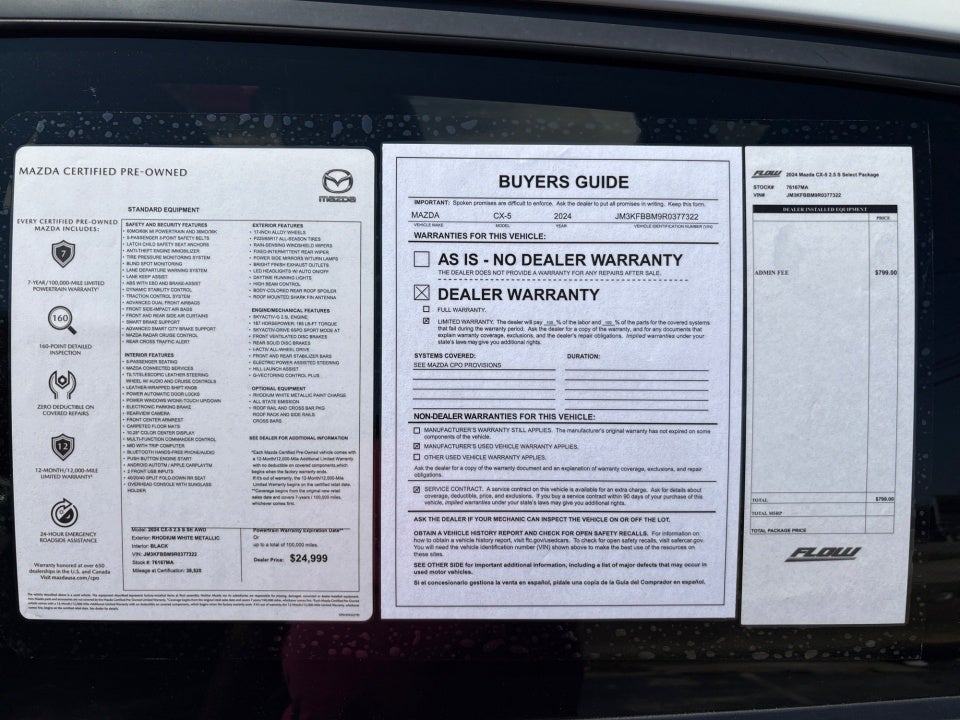 2024 Mazda Mazda CX-5 2.5 S Select Package