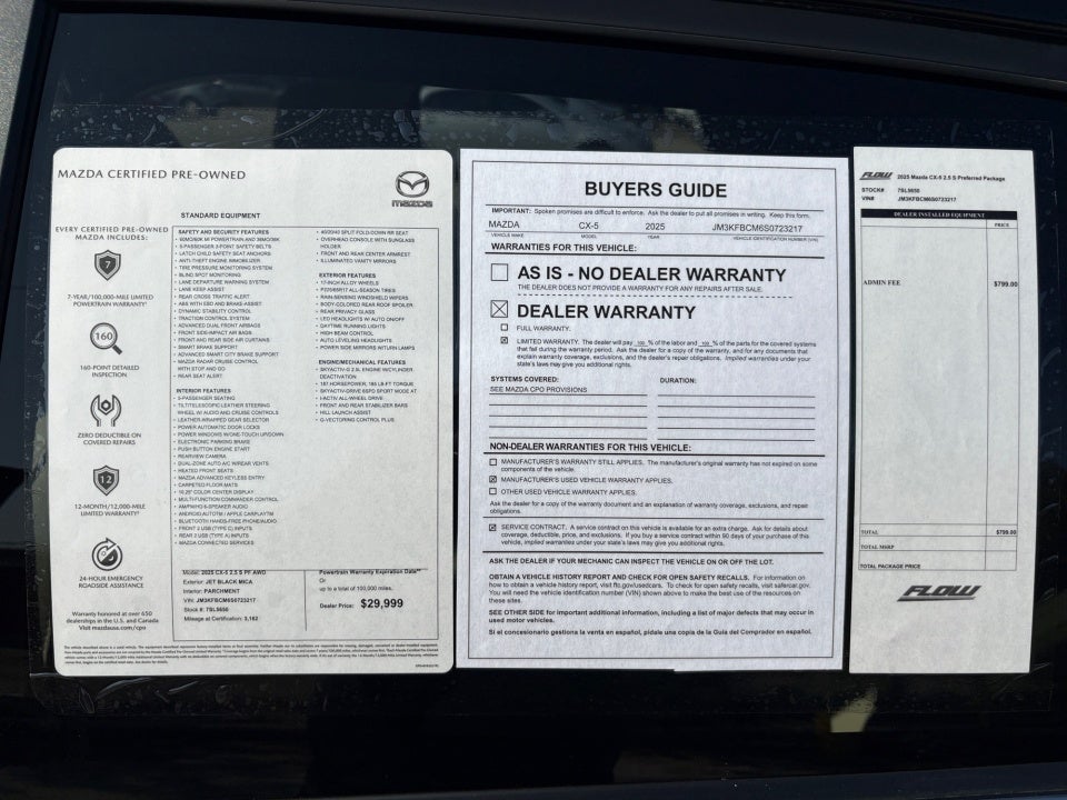 2025 Mazda Mazda CX-5 2.5 S Preferred Package