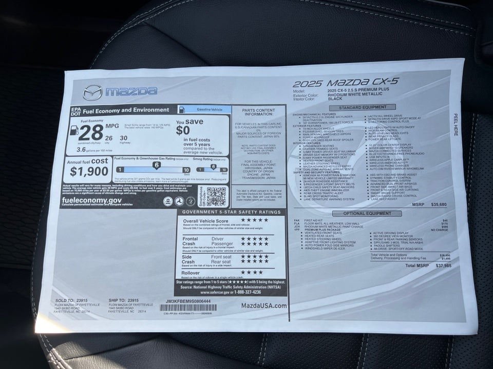 2025 Mazda Mazda CX-5 2.5 S Premium Plus