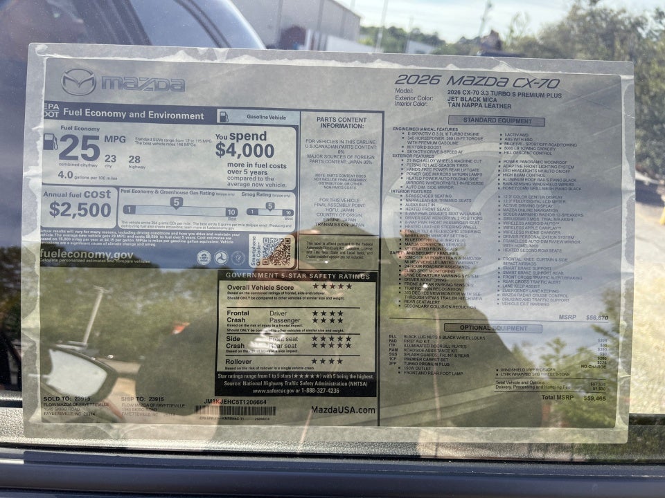 2026 Mazda Mazda CX-70 3.3 Turbo S Premium Plus