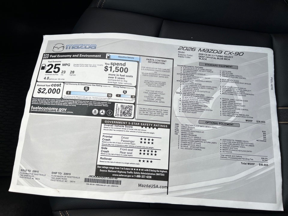 2026 Mazda Mazda CX-90 3.3 Turbo Select