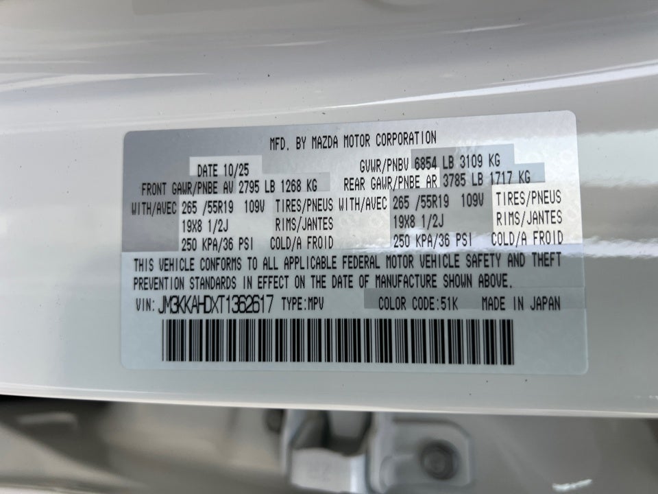 2026 Mazda Mazda CX-90 3.3 Turbo Select