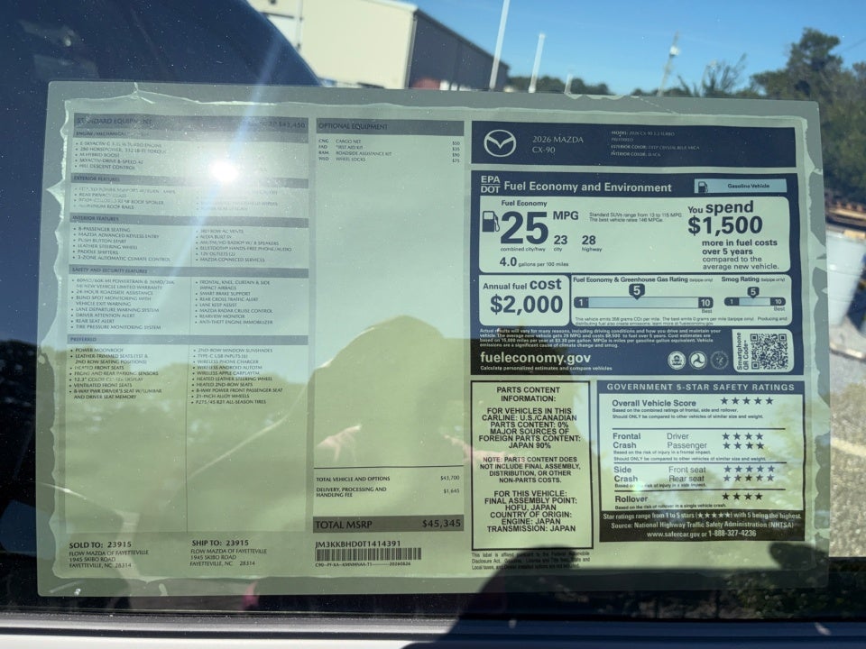 2026 Mazda Mazda CX-90 3.3 Turbo Preferred AWD