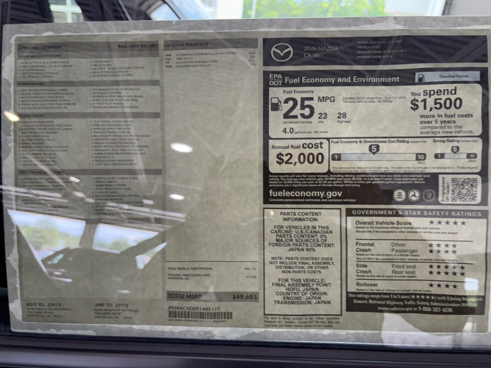 2026 Mazda Mazda CX-90 Premium Sport