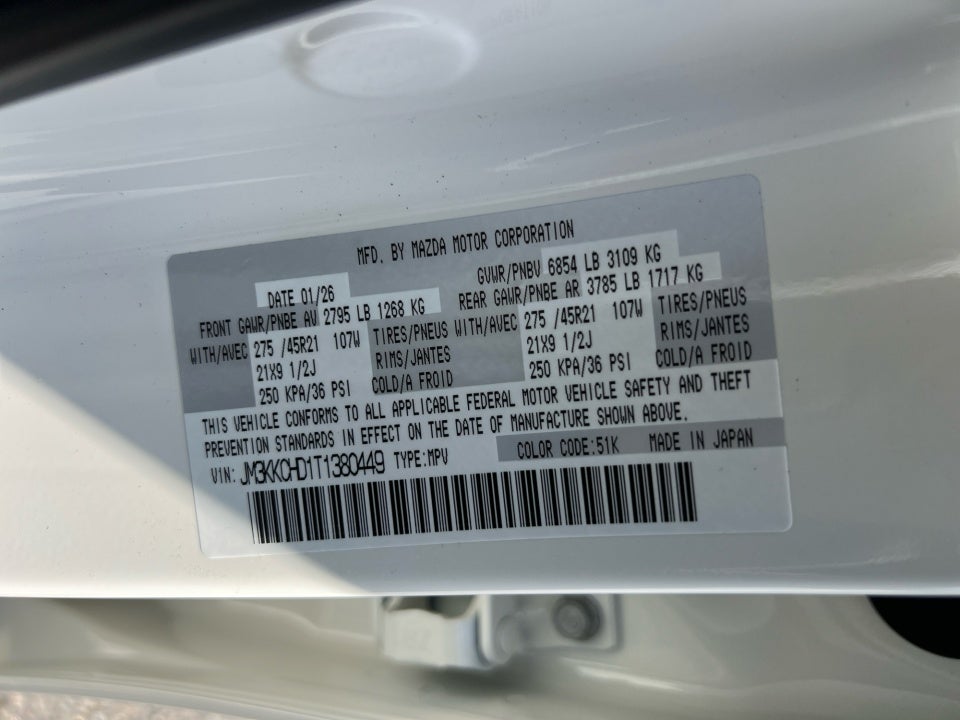 2026 Mazda Mazda CX-90 3.3 Turbo Premium Sport