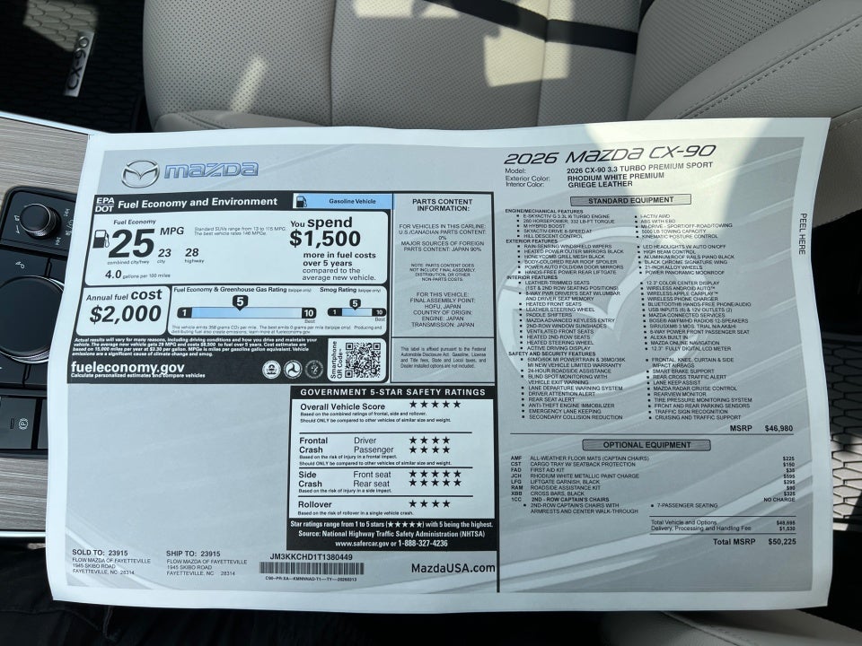 2026 Mazda Mazda CX-90 3.3 Turbo Premium Sport